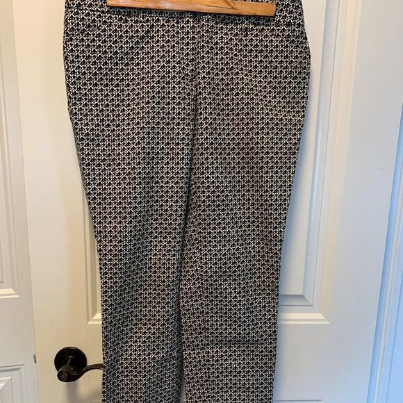 Jacob pull on stretch pant, straight leg, sz 6, EUC, cotton, blk white - Picture 2 of 16